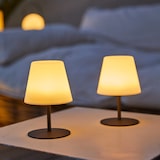 thumbnail of Lumisky 2 Lampes de table sans fil TWINS Gris H16cm Acier Gris