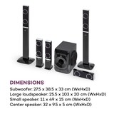 thumbnail of Areal 825 5.1 Lautsprechersystem 200 W RMS BT USB SD AUX Fernbedienung Schwarz