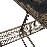 thumbnail of vidaXL Sonnenliege mit Auflage Grau Poly Rattan