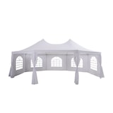 thumbnail of METRO PROFESSIONAL Feesttent met zijwand Milano, staal/polyester, 6.8 x 5 m, waterafstotend, wit