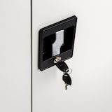 thumbnail of tectake Armadio portadocumenti con 3 scomparti 90 x 40 x 90 cm - grigio - 402486