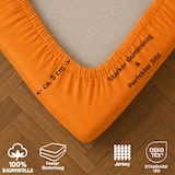 thumbnail of EXKLUSIV HEIMTEXTIL Jersey Spannbettlaken 200 x 220 cm Terrakotta 100% Baumwolle Öko - Tex Zertifiziert Bed-Sheet Bettlaken Spannbetttuch