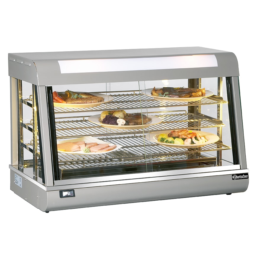 Warmhoudvitrine | Deli II | 152L | 1.8kW | Schuifdeuren Beide Zijden | 900x480x590(h)mm