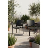 thumbnail of METRO PROFESSIONAL Gastro Stapelstoel met armleuningen Iluna, kunststof, zwart