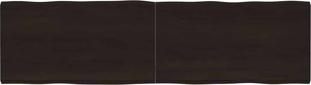 vidaXL Tischplatte 180x50x(2-4) cm Massivholz Behandelt Baumkante