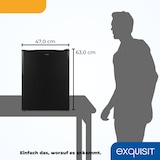 thumbnail of Exquisit Mini Gefrierschrank GB60-150E schwarz | 42 l Nutzinhalt | Klein und kompakt | Türanschlag wechselbar | Gefrieren