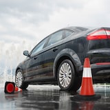 thumbnail of ECD Germany 5 x Verkehrskegel 51 cm Rot-Weiß mit Fuß Reflektierend Warnkegel Leitkegel Verkehrshütchen Markierungskegel