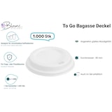 thumbnail of Deckel aus Bagasse 1.000 Stk für Kaffeebecher mit 80mm Durchmesser, umweltfreundlich, kompostierbar