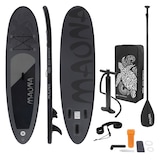 thumbnail of ECD Germany Aufblasbares SUP Board Maona 308 × 78 × 10 cm Schwarz – Komplettset mit Pumpe, Tragetasche & Zubehör, PVC Board bis 120 kg, Surfboard für
