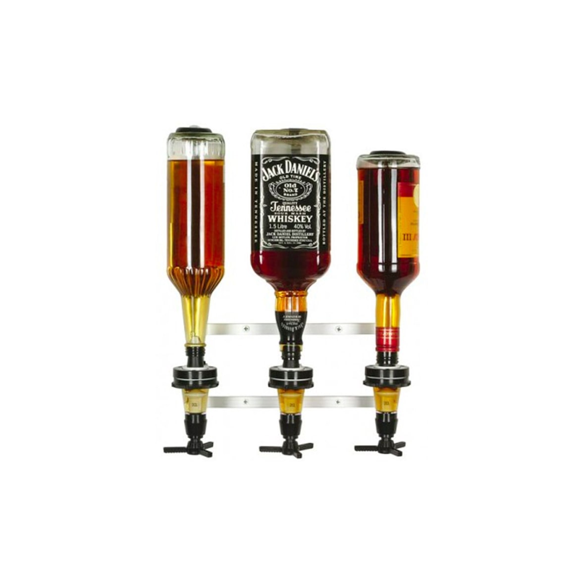 Profi Wandhalter für 0,7 - 1,0L Flaschen - Wandhalterung für 3 Flaschen