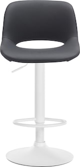 thumbnail of Décoshop26 - Barhocker/Hochstühle x2 mit Fußstützen aus schwarzem PVC mit weißem Metallgestell 10_0004070