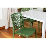 thumbnail of Set 6 Chaises en polypropylène avec fibre de verre empilables pour extérieur et jardin, bar et restaurant, cuisine design moderne - ANNA - Olive