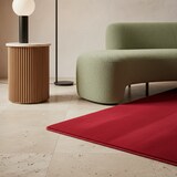 thumbnail of Teppich Schlafzimmer Unifarben Elegant Waschbar Wohnzimmer Esszimmer Pflegeleicht Läufer Rot 80x250 cm OEKO-TEX – LECH von Kadima Design