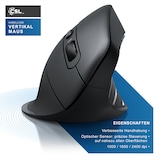 thumbnail of CSL ergonomische Maus, Funk, Vertikal, optisch, kabellos, 2,4Ghz & Bluetooth, Armschonend, 2400 dpi