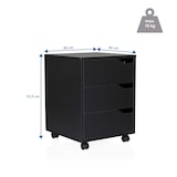 thumbnail of Rollcontainer ORGANISER I schwarz / schwarz hjh OFFICE