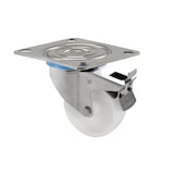thumbnail of GILAC Bac grand volume - 4 roues pivotantes (2 freins) - 100 L - Blanc G147021