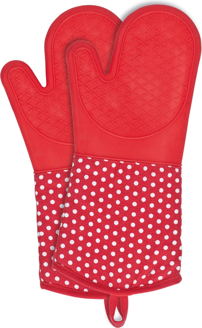WENKO Topfhandschuhe Silikon Rot, 1 Paar