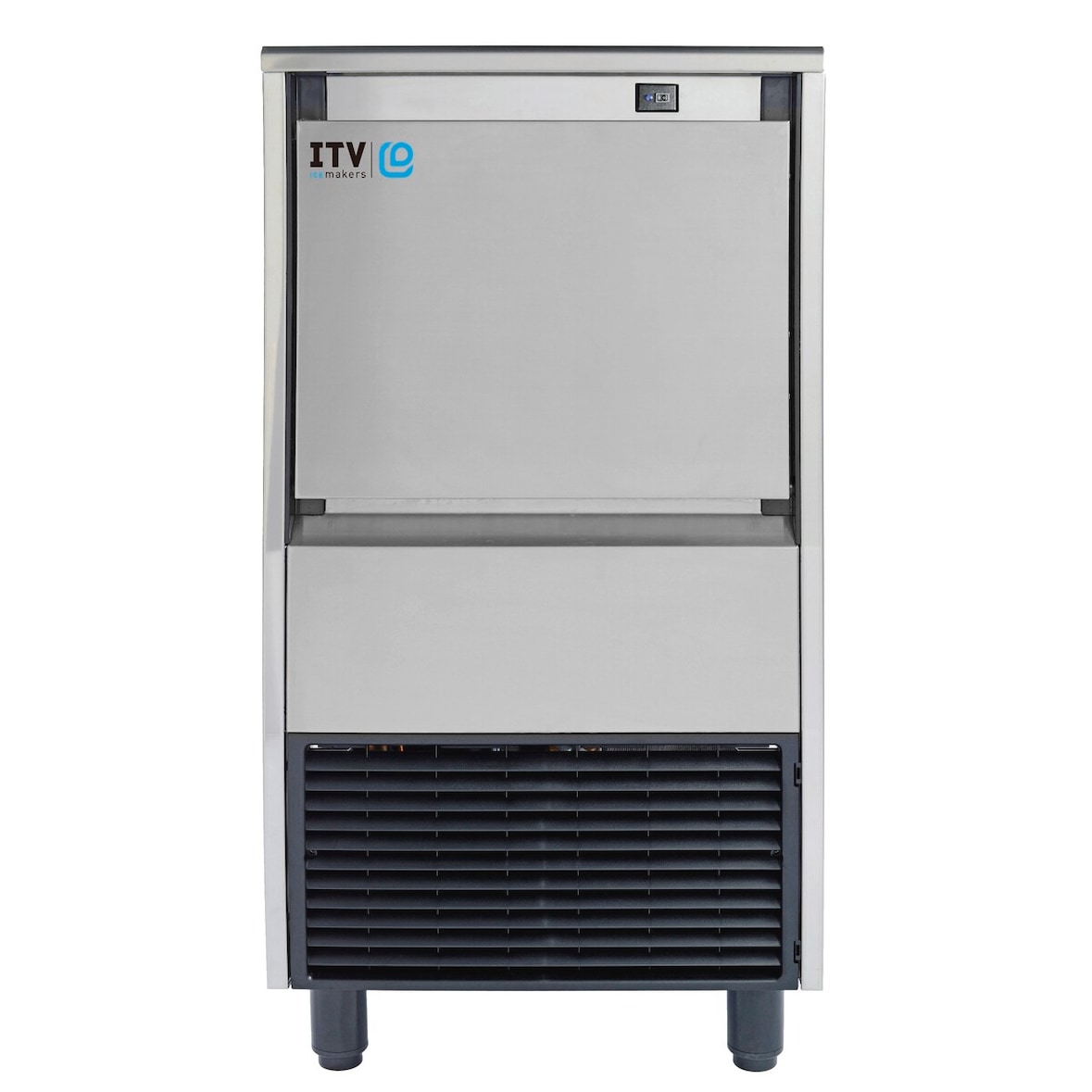 Fabricador de hielo por inyección - Prod. (24H): 35kg - Refrigerado por AIRE - Cubitos de hielo llenos 40 g - Con bomba de desagüe integrada