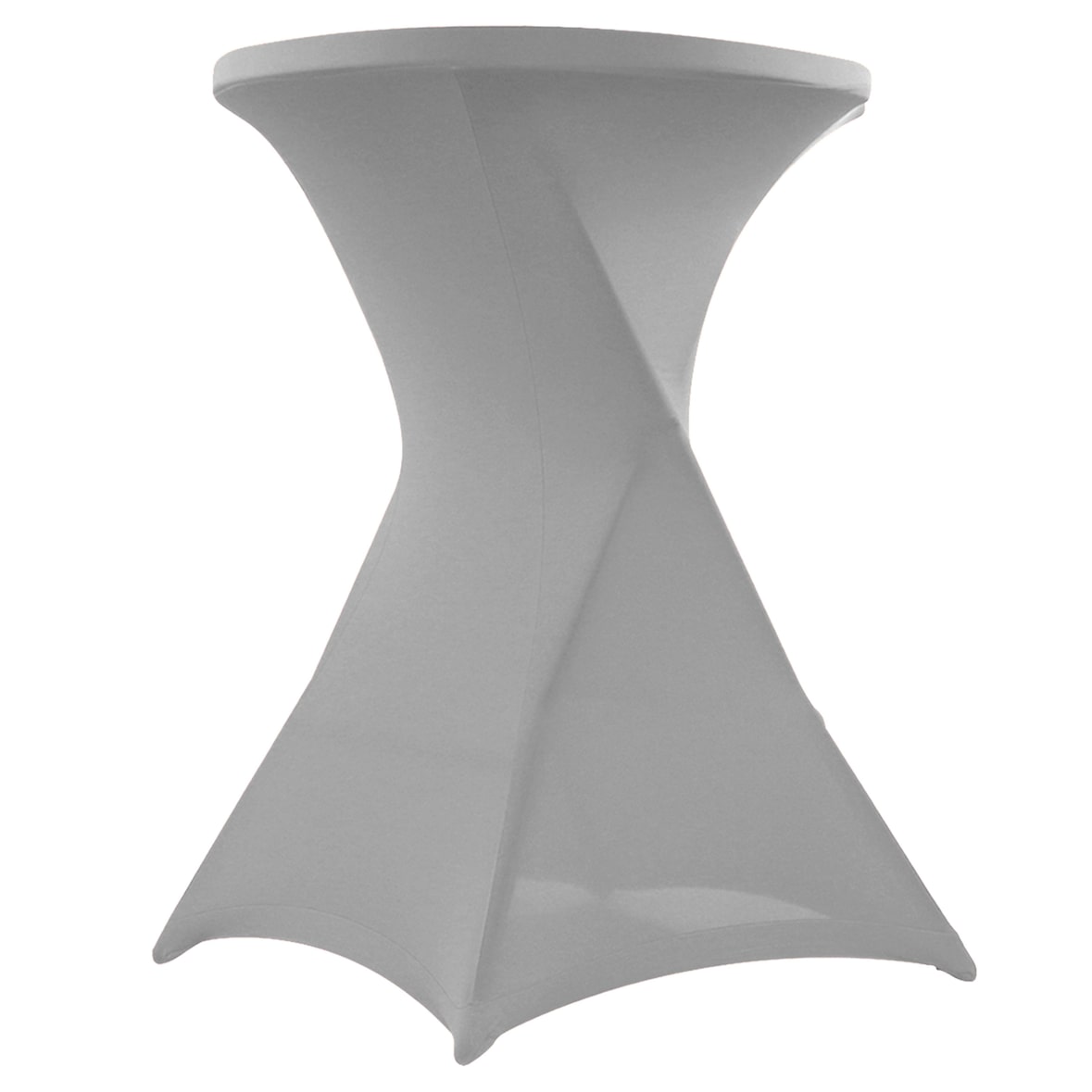 Stehtisch-Hülle hellgrau
