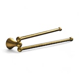 thumbnail of Porta asciugamani doppio a snodo in ottone bronzato per bagno da applicare a muro Linea Bronze