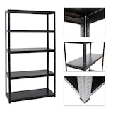 thumbnail of PROREGAL Mega Deal 2x Étagère charge lourde STEEL EAGLE | HxLxP 180x100x40cm | 130kg par niveau | Noir | Lot d'étagères robustes de Garage Atelier