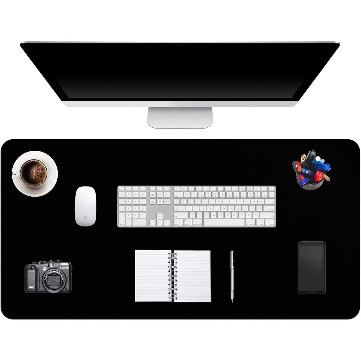 Tapete de secretária premium para teclado e rato portátil 120x60cm, tapete de secretária de escritório, jogos, etc.
