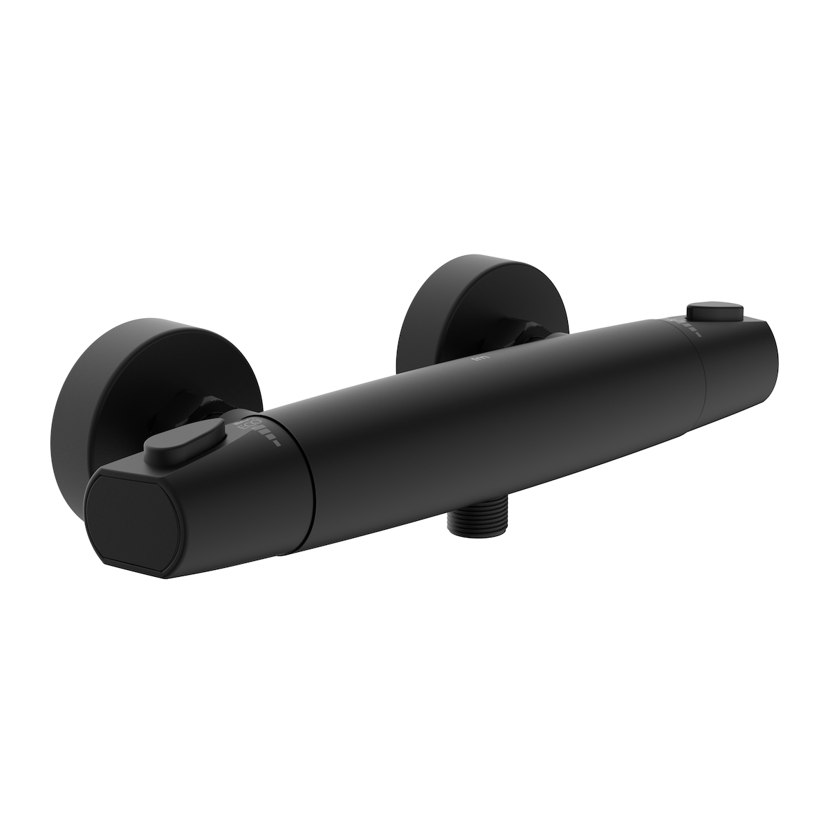 T1, Duschthermostat Schwarz, Badarmaturen, Wasserhahn Bad, Badewannenarmatur, Thermostat, Duscharmatur, Waschbecken, Bad