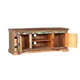 thumbnail of TV-Schrank TOR Mangoholz Braun 50x45x125cm Fernsehtisch TV Lowboard für Fernseher