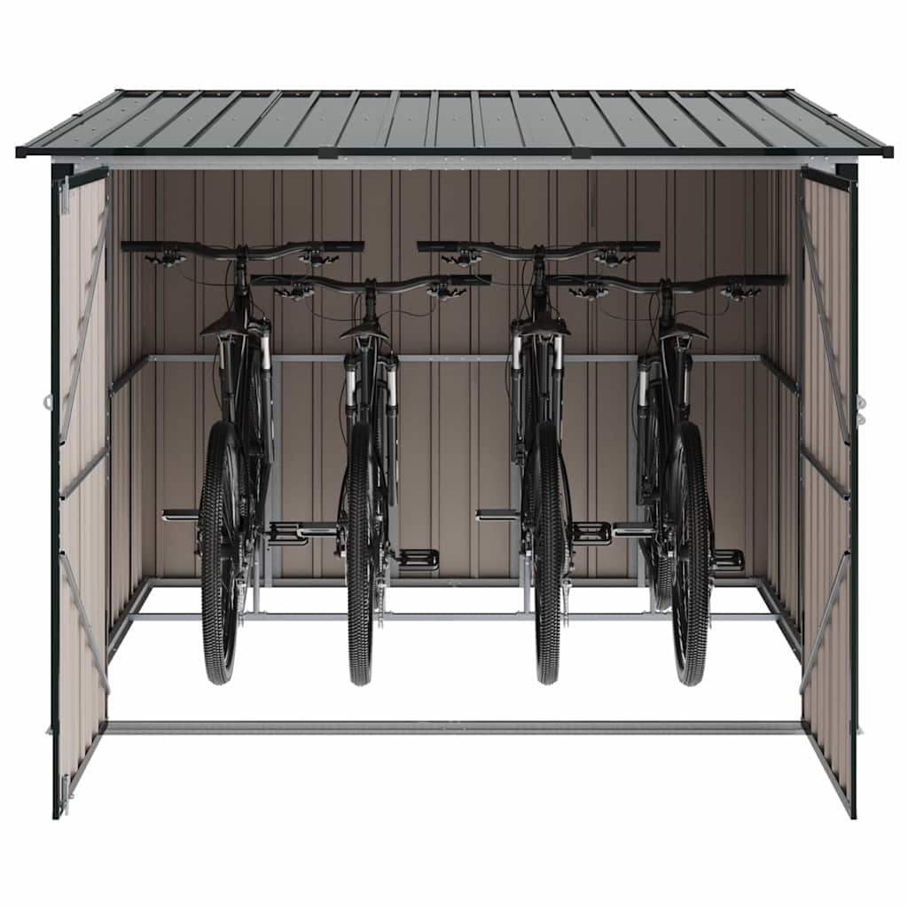 Abri de vélo 3 pcs Anthracite 215 x 206 x 157 cm Métal Modèle AbriClimat 187