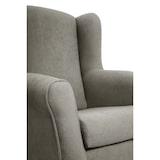 thumbnail of Balancín Carla SUEÑOSZZZ Butaca Mecedora Con Base Lacada En Blanco Y Tapizado En Tela Gris