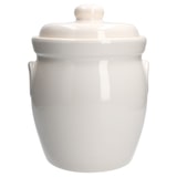 thumbnail of Gurkentopf Gürki 3 Ltr Porzellan weiß Gurkenmotiv Gärtopf Sauerkrauttopf Rumtopf