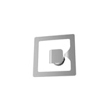 thumbnail of Applique Moderno Quadrato Gasoline 1 Luce In Metallo Grigio Chiaro