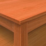 thumbnail of Mesa de centro madera maciza de pino marrón cera 100x100x40 cm