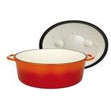 thumbnail of GSW Gusseisen Ovaler Bräter Orange Shadow 33 x 25 x 13cm, induktionsgeeignet, backofengeeignet bis 240°C