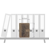 thumbnail of Greenburry Terminplaner Leder A6 (14x19cm) Terminkalender Organizer braun inkl Kalender