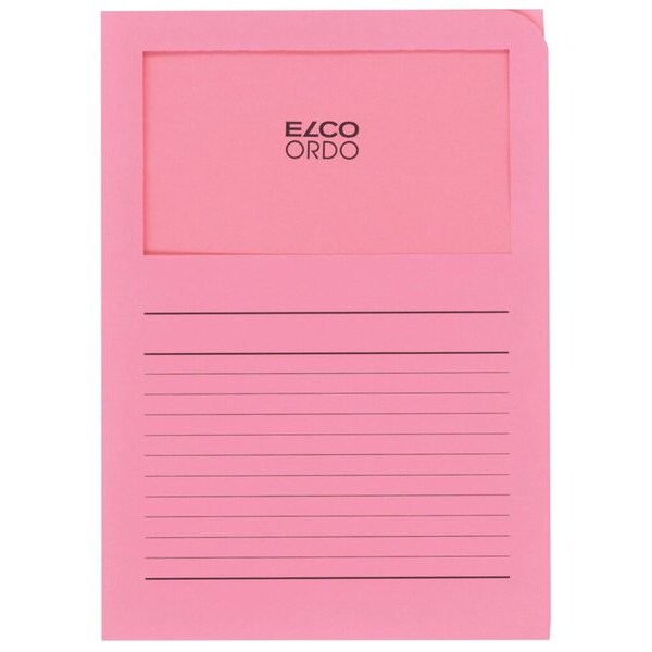 Organisationsmappe Ordo classico, rosa, m. Sichtfenster 180 x 100 mm