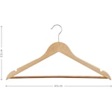 thumbnail of Pack 40 Perchas de Madera Antideslizantes | Color Natural| Diseño Elegante | Madera Maciza | Perchas con Garra | para Trajes