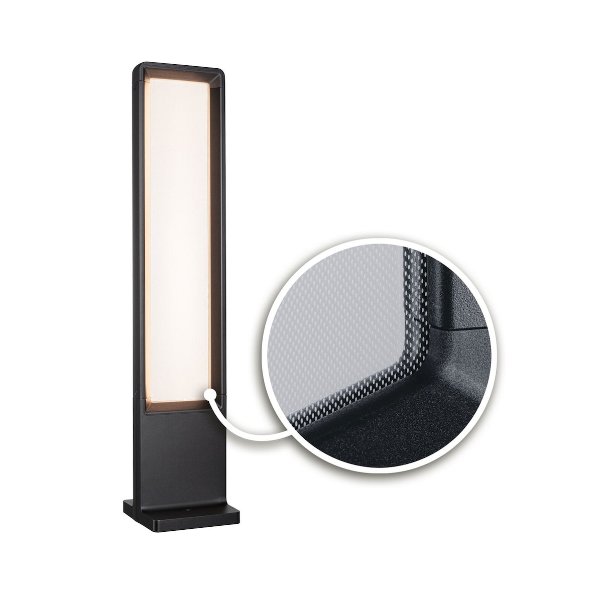Paulmann Borne lumineuse LED Reana   IP44  832mm 3000K 2x4W 2x240lm 230V  Anthracite  Métal 93110