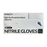 thumbnail of Kingfa Nitrilhandschuhe Einweghandschuhe Schwarz Puderfrei CAT III : M