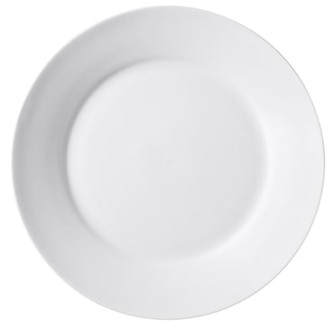 aro Plato llano, porcelana, Ø 27 cm, blanco, 6 unidades