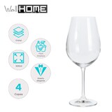 thumbnail of WellHome - Set mit 4 kristallinen Weißweingläsern mit mattiertem Finish, 520 ml
