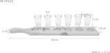 thumbnail of Zirbenleiste für Schnaps mit sechs Gläsern 40.10-023