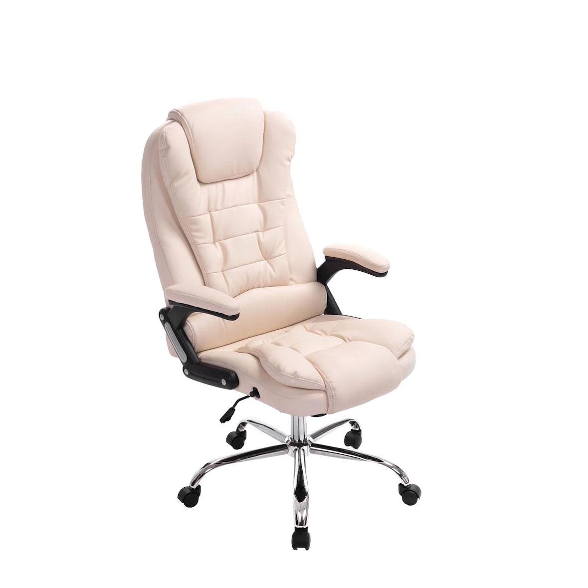 Sedia da ufficio Thor in similpelle crema