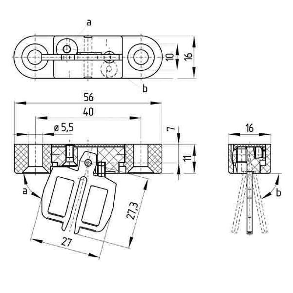 Schmersal Betätiger beweglich AZ 15/16-B6 101137434
