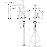 thumbnail of Hansgrohe Talis M54 Armatur Einhebel-Küchenmischer 270 mit Ausziehauslauf