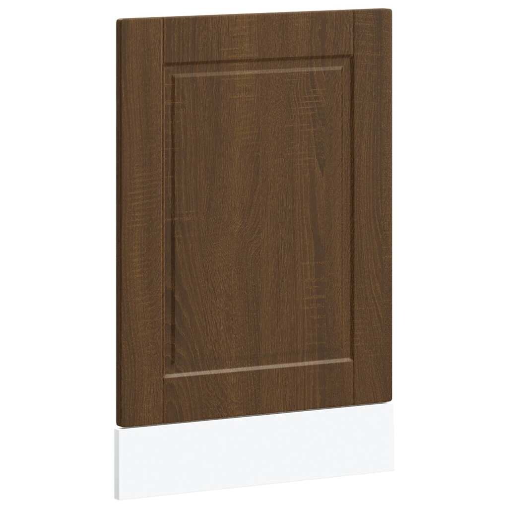 vidaXL Geschirrspülerblende Porto Braun Eichen-Optik 45x1,5x67 cm