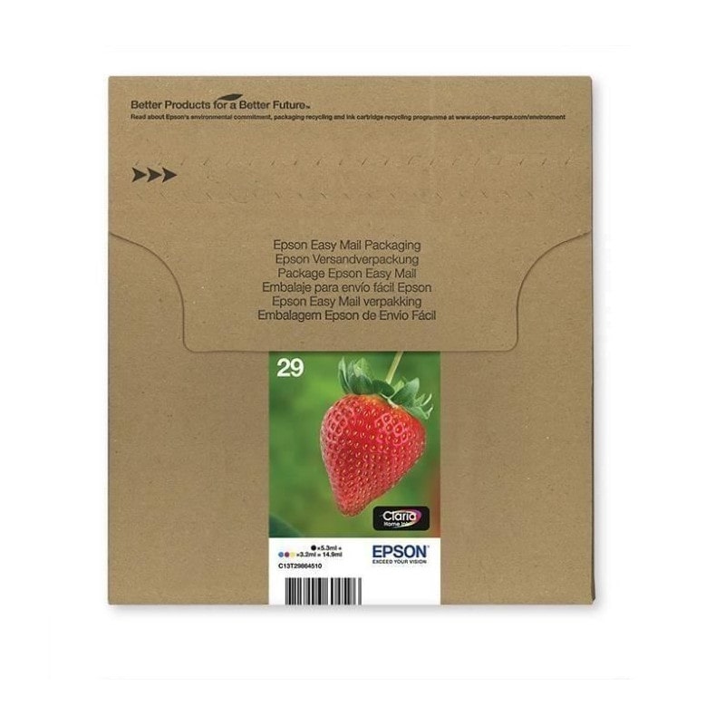 Epson Original Easy Mail Packing 29 Erdbeere Druckerpatronen - 4er Multipack (C13T29864511)