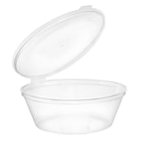thumbnail of MONOUSO - Contenitore per Salse in Plastica PP con Coperchio Unito 6Oz/180ml (100 Pezzi)