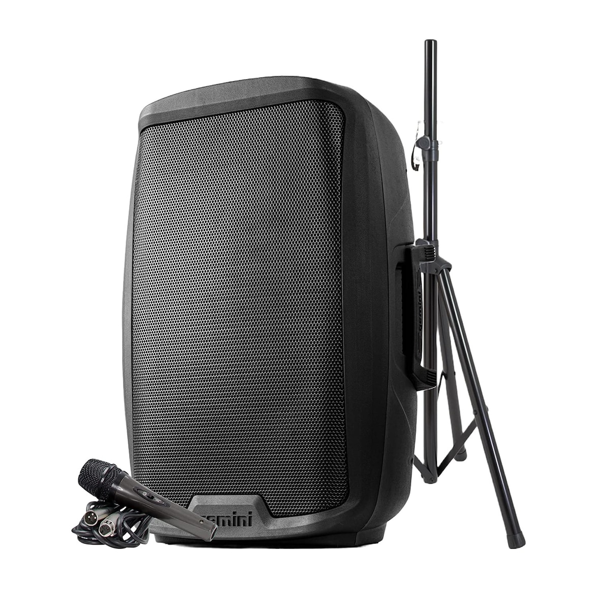 Enceinte active Gemini AS-2115BT-PK, Boomer 15", Puissance 2000W, USB SD Bluetooth RADIO FM, TWS, pied, microphone