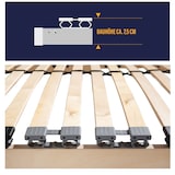 thumbnail of Lattenrost BeCo Easy Star, Kopfteil verstellbar - Größe: 80 x 200 cm